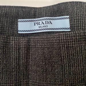 Prada Tailored Wool Slim Leg Pants